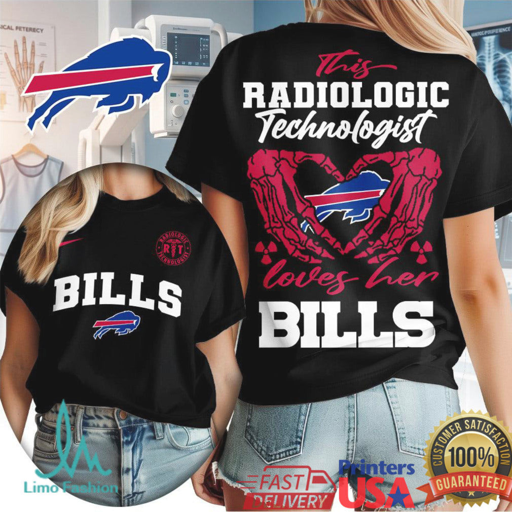 Buffalo Bills Radiologic Technologist T Shirt Rad Tech Loves Her Bills Buffalo Football T Shirt - Limotees LLC