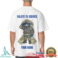 Buffalo Bills Salute to Service Camo Custom Name White T Shirt - Limotees LLC