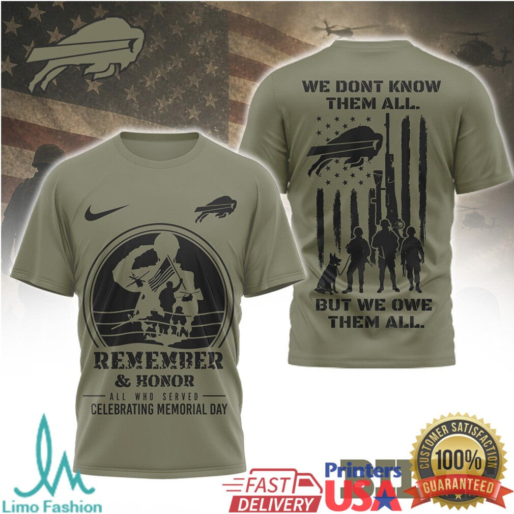 Buffalo Bills Salute to Service T Shirt Bills Military Honor Memorial Day Tribute T Shirt