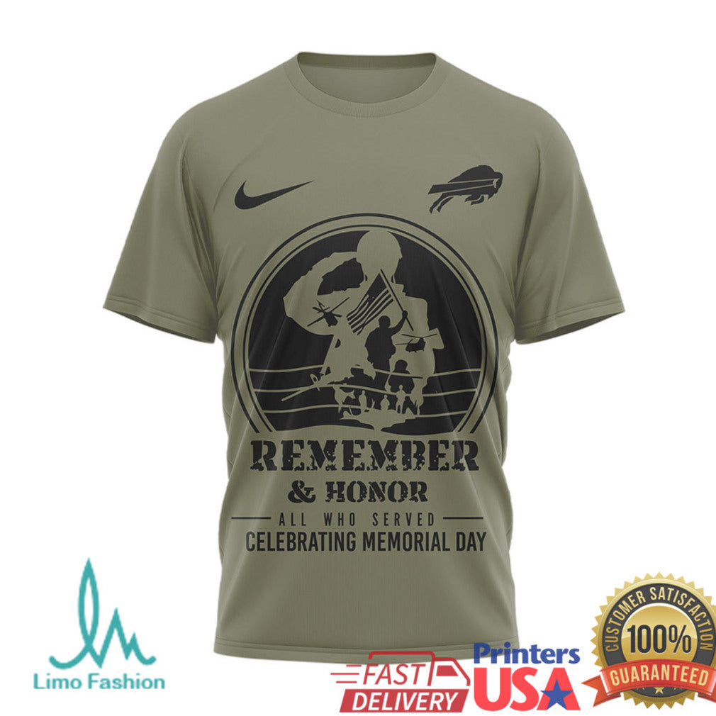 Buffalo Bills Salute to Service T Shirt Bills Military Honor Memorial Day Tribute T Shirt