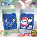 Buffalo Bills Snoopy Easter Egg Graphic T Shirt Front & Back Design - Limotees LLC