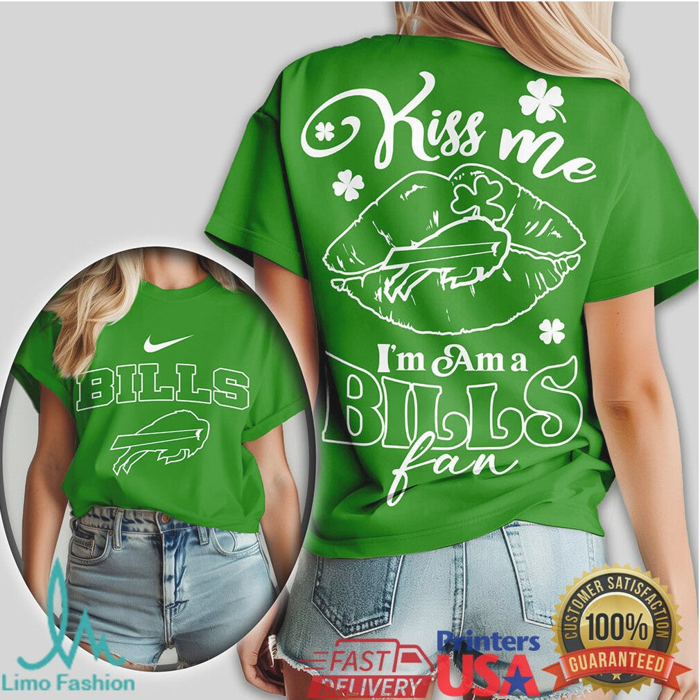 Buffalo Bills St. Patrick'S Day Green Shamrock Fan Tshirt - Limotees LLC