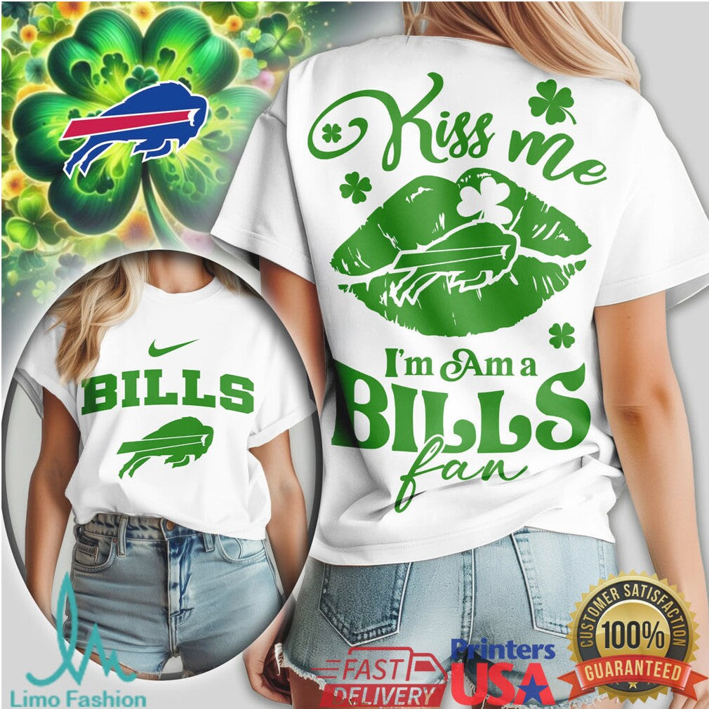 Buffalo Bills St. Patrick'S Day Green Shamrock Fan Tshirt - Limotees LLC