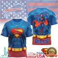Buffalo Bills Superman Crossover Training Jersey Custom NFL Fan T Shirt - Limotees LLC