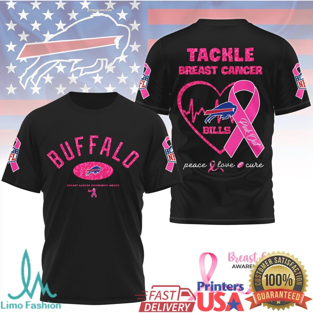 Buffalo Bills Tackle Breast Cancer Awareness Month NFL Fan T Shirt - Limotees LLC
