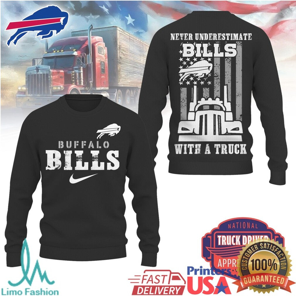 Buffalo Bills Trucker Appreciation Pullover NFL Football Trucker Pride T Shirt - Limotees LLC