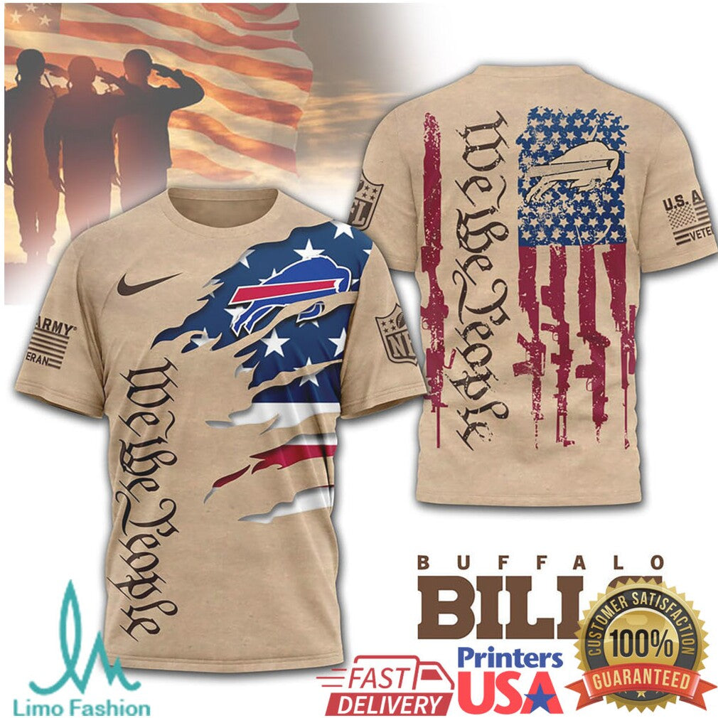 Buffalo Bills We The People US Flag Military Appreciation Tee