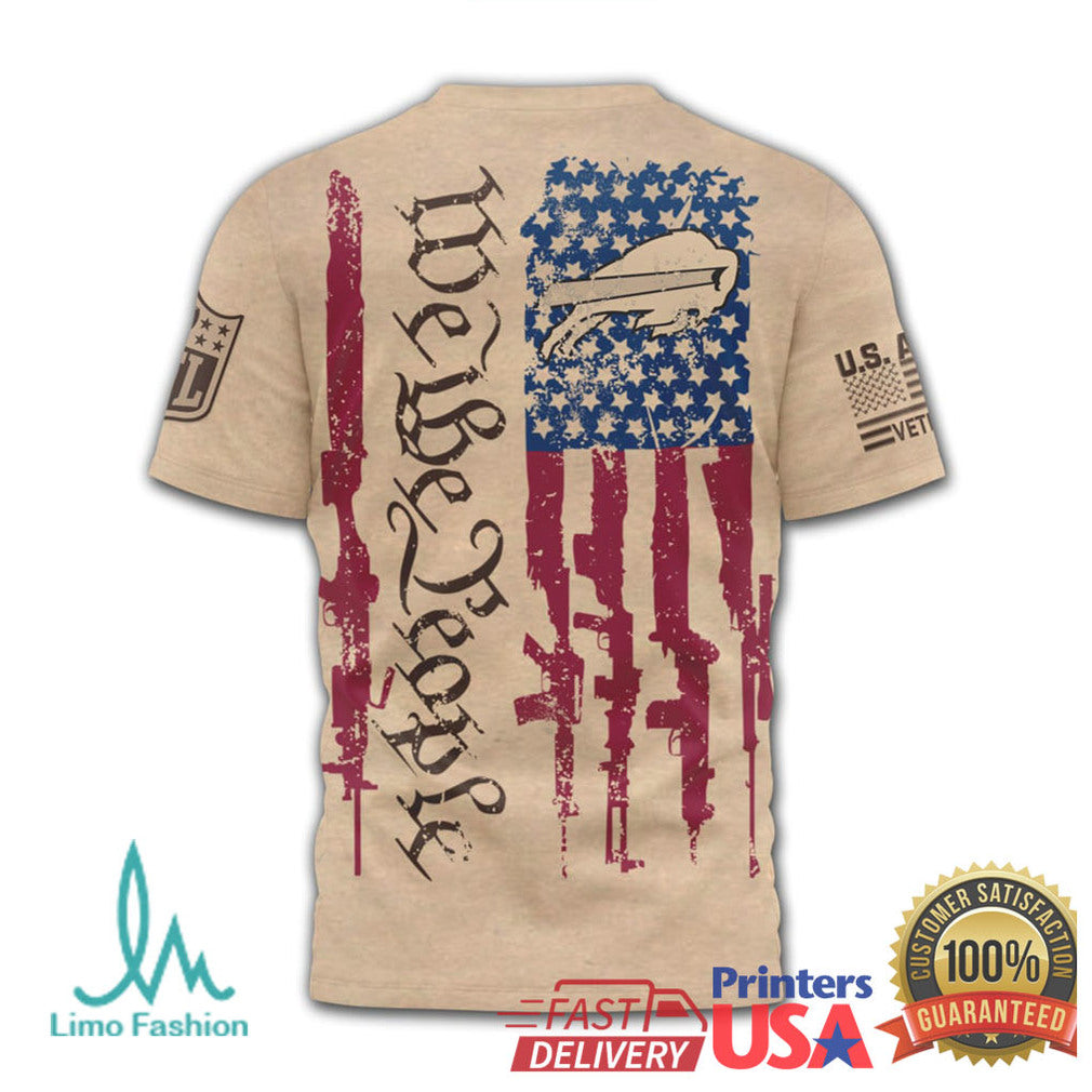 Buffalo Bills We The People US Flag Military Appreciation Tee
