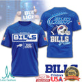 Buffalo Bills x Bud Light Pride Game Day Beer Graphic T Shirt - Limotees LLC