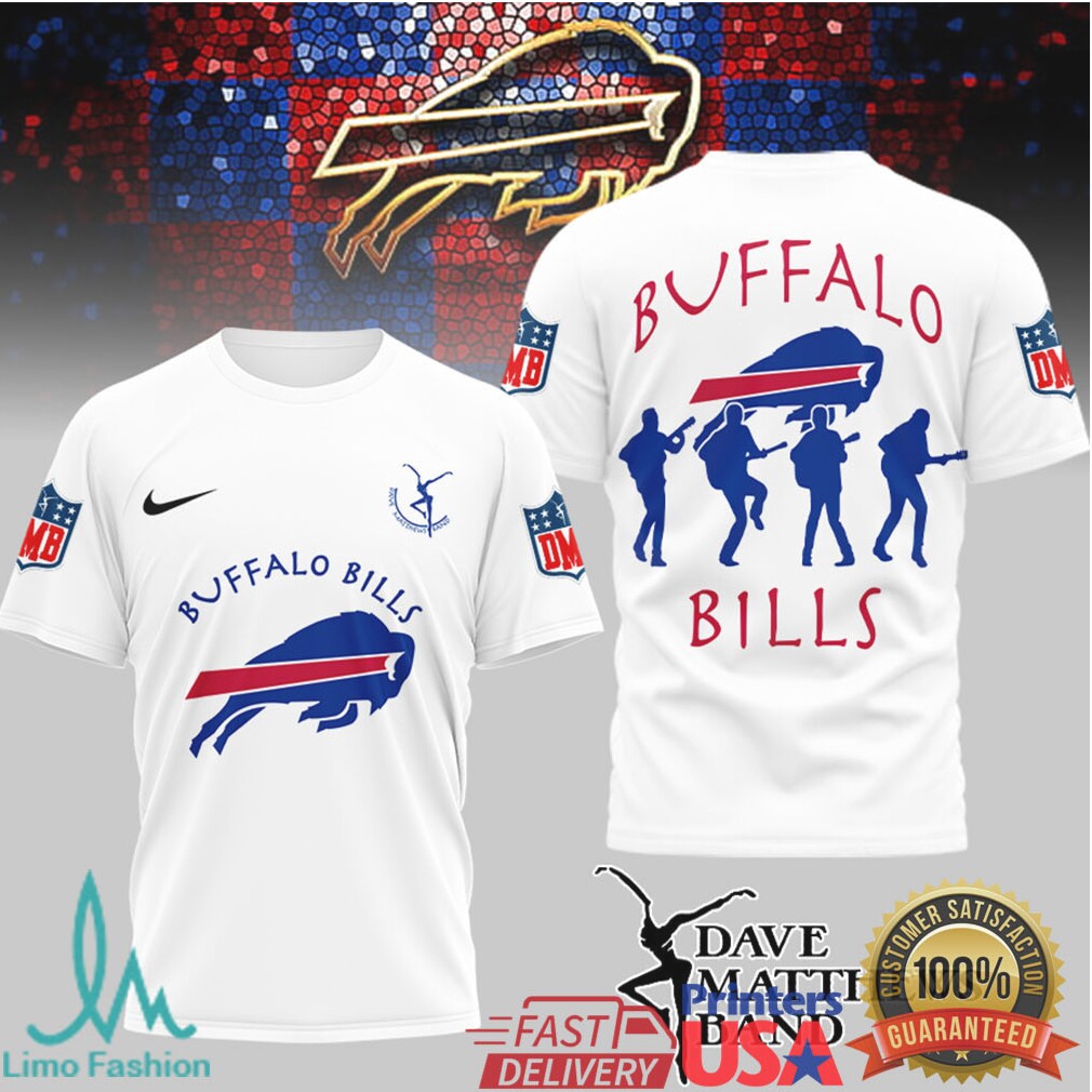 Buffalo Bills x Dave Matthews Band Music Fan Concept T Shirt - Limotees LLC