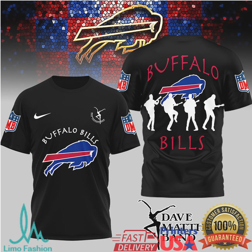 Buffalo Bills x Dave Matthews Band Music Fan Concept T Shirt - Limotees LLC