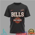 Buffalo Bills x Harley Davidson Motor Cycles Black Graphic T Shirt - Limotees LLC
