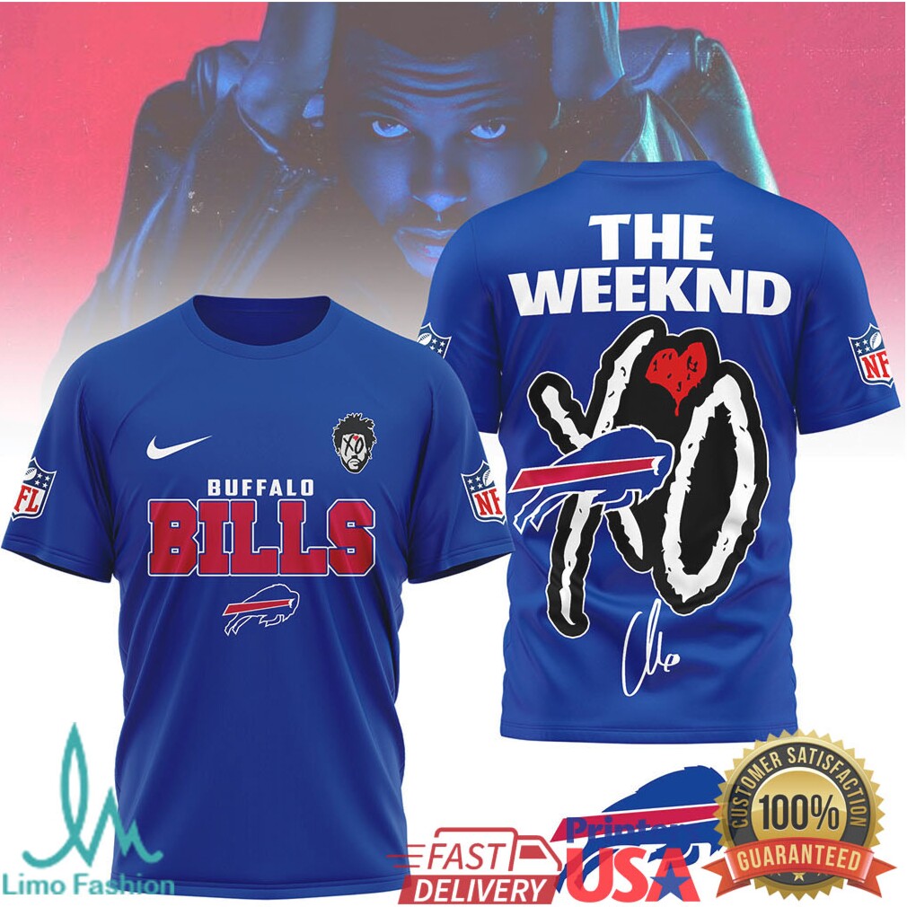 Buffalo Bills x The Weeknd XO Starboy Fan Art T Shirt - Limotees LLC