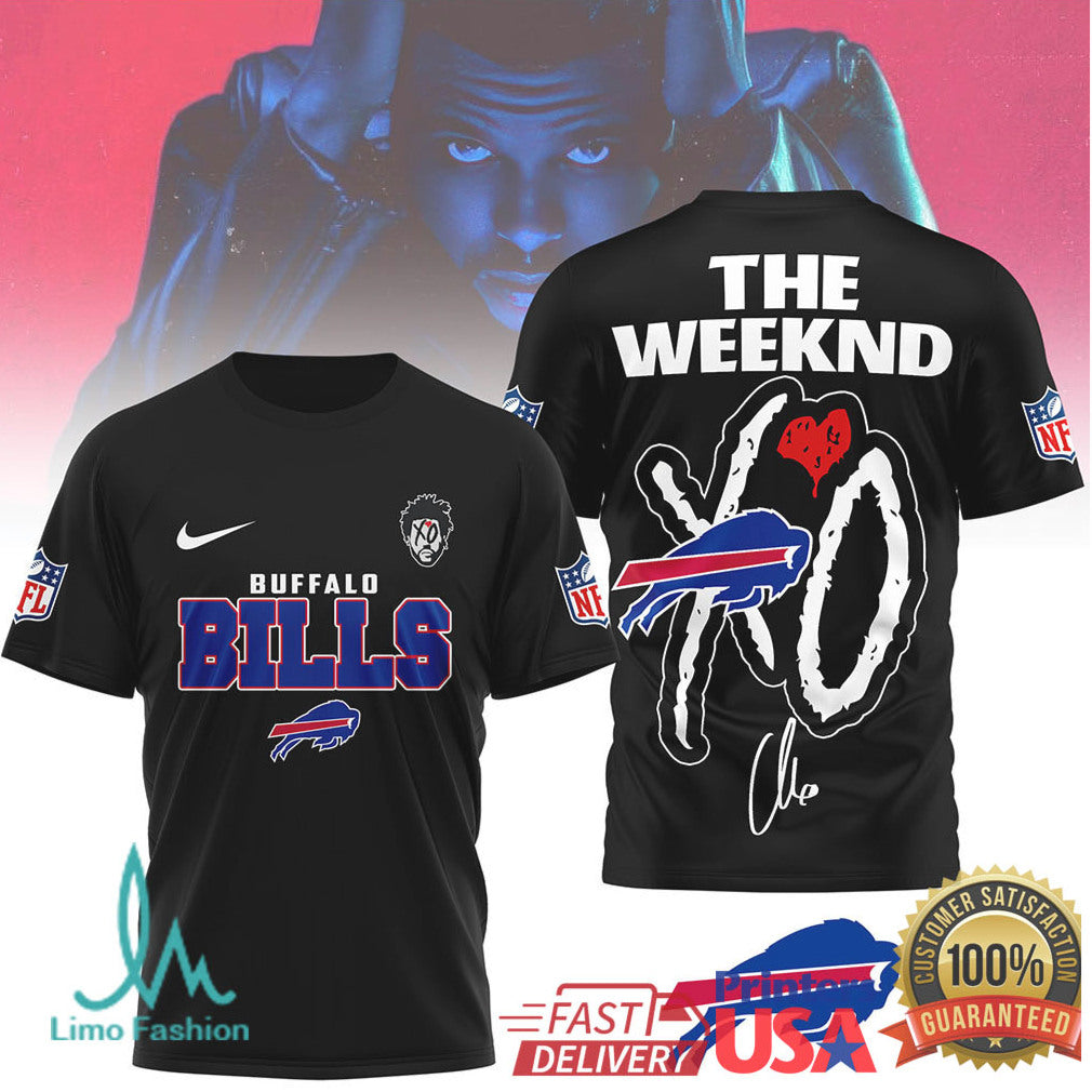 Buffalo Bills x The Weeknd XO Starboy Fan Art T Shirt - Limotees LLC