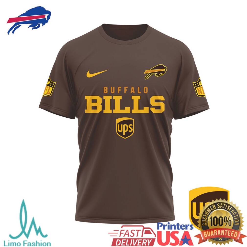 Buffalo Bills x UPS Brown and Proud Football Fan Delivery Tribute Shirt - Limotees LLC