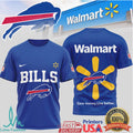 Buffalo Bills x Walmart Collaboration Custom Logo Sport T Shirt - Limotees LLC
