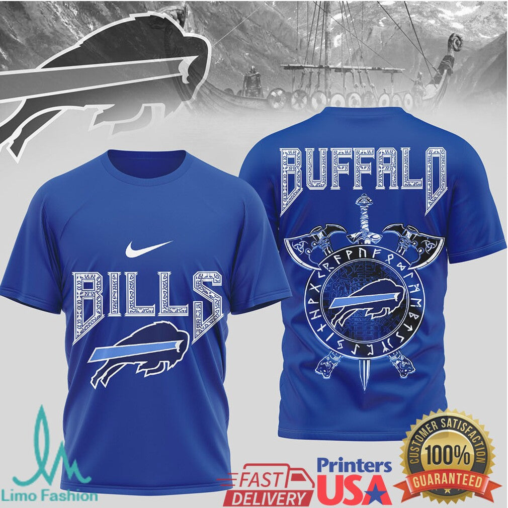 Buffalo BillsOfficial NFL Viking 3D Shirt - Limotees LLC