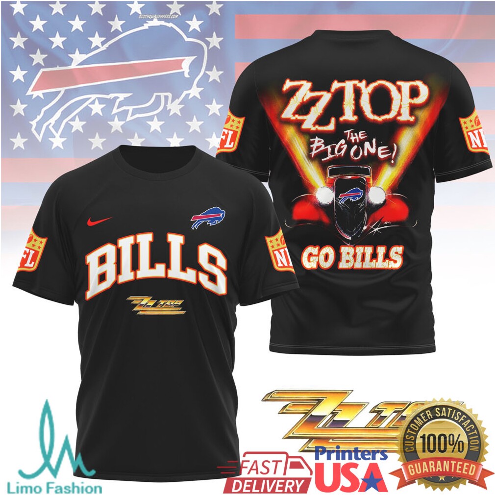 Buffalo BillsOfficial NFL ZZ Top Fan 3D Shirt - Limotees LLC