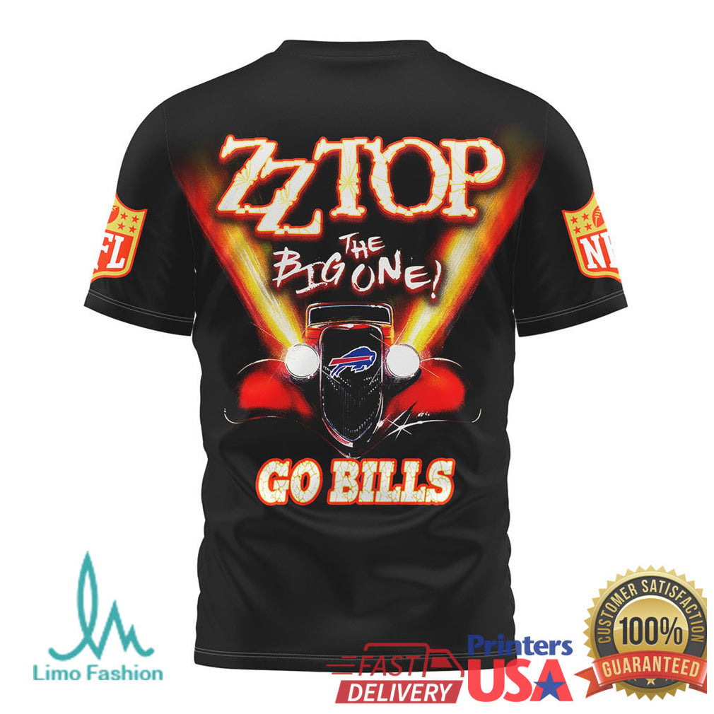 Buffalo BillsOfficial NFL ZZ Top Fan 3D Shirt - Limotees LLC