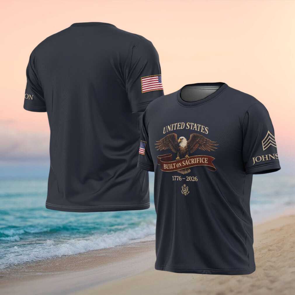 Built On Sacrifice 1776 2026 America 250th Anniversary Men's T Shirt - Limotees LLC