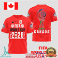 Canada FIFA World Cup 2026 Host Nation T Shirt Maple Leaf Football Fan T Shirt - Limotees LLC