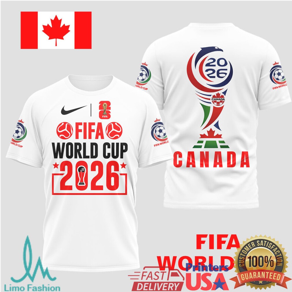 Canada FIFA World Cup 2026 Host Nation T Shirt Maple Leaf Football Fan T Shirt - Limotees LLC