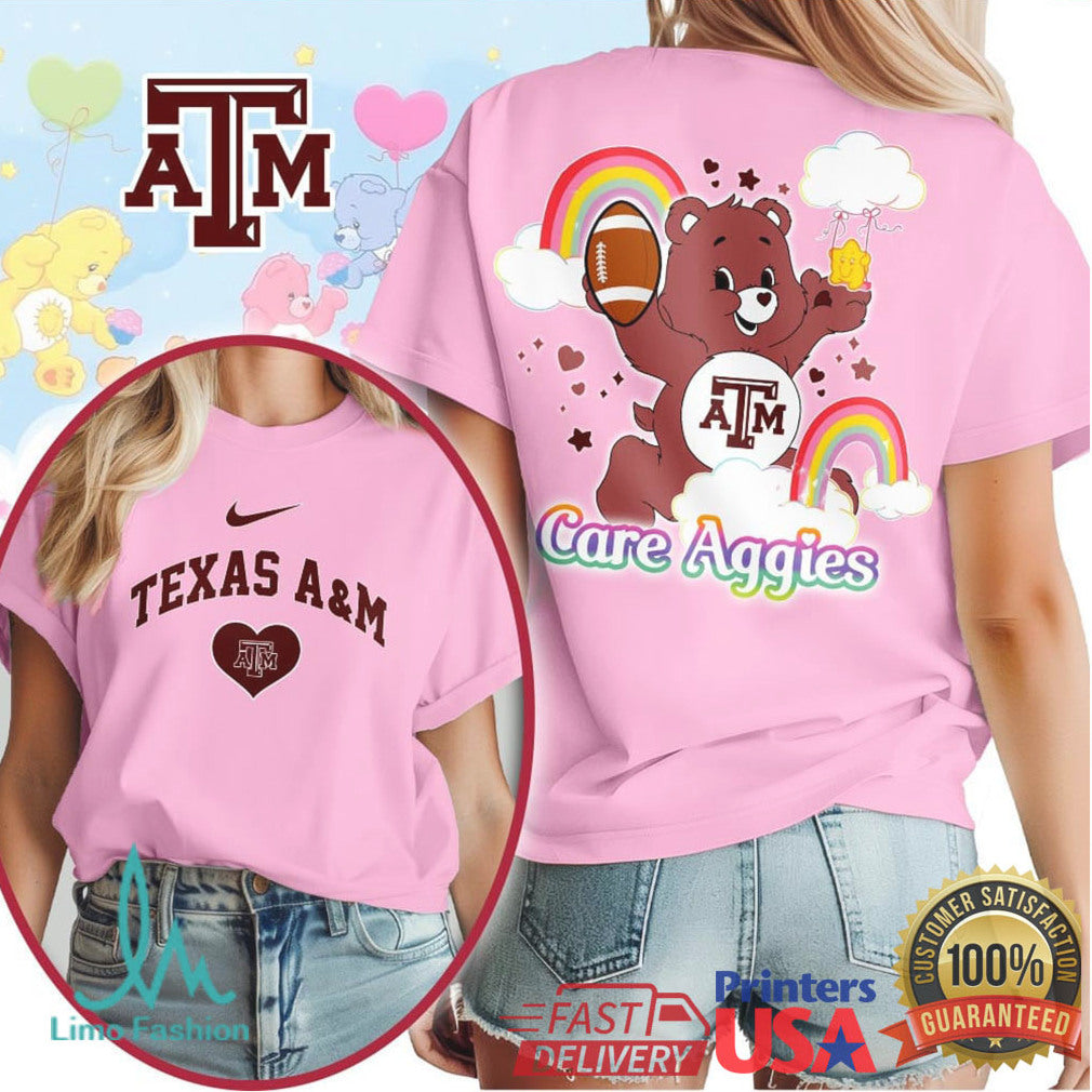 Care Aggies Texas A&M University Bear T Shirt Collegiate Fan Gear - Limotees LLC