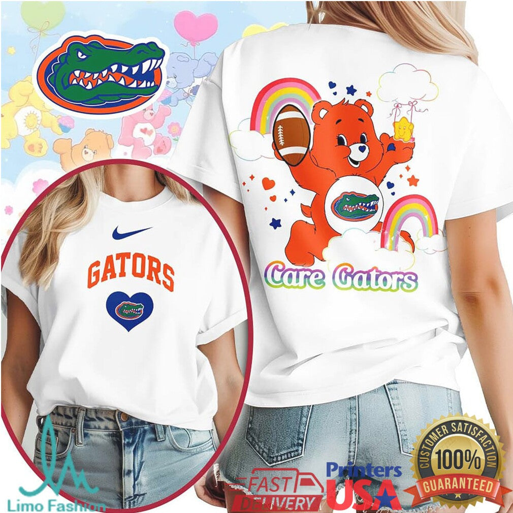 Care Gators University of Florida Care Bear Collegiate Apparel T Shirt - Limotees LLC