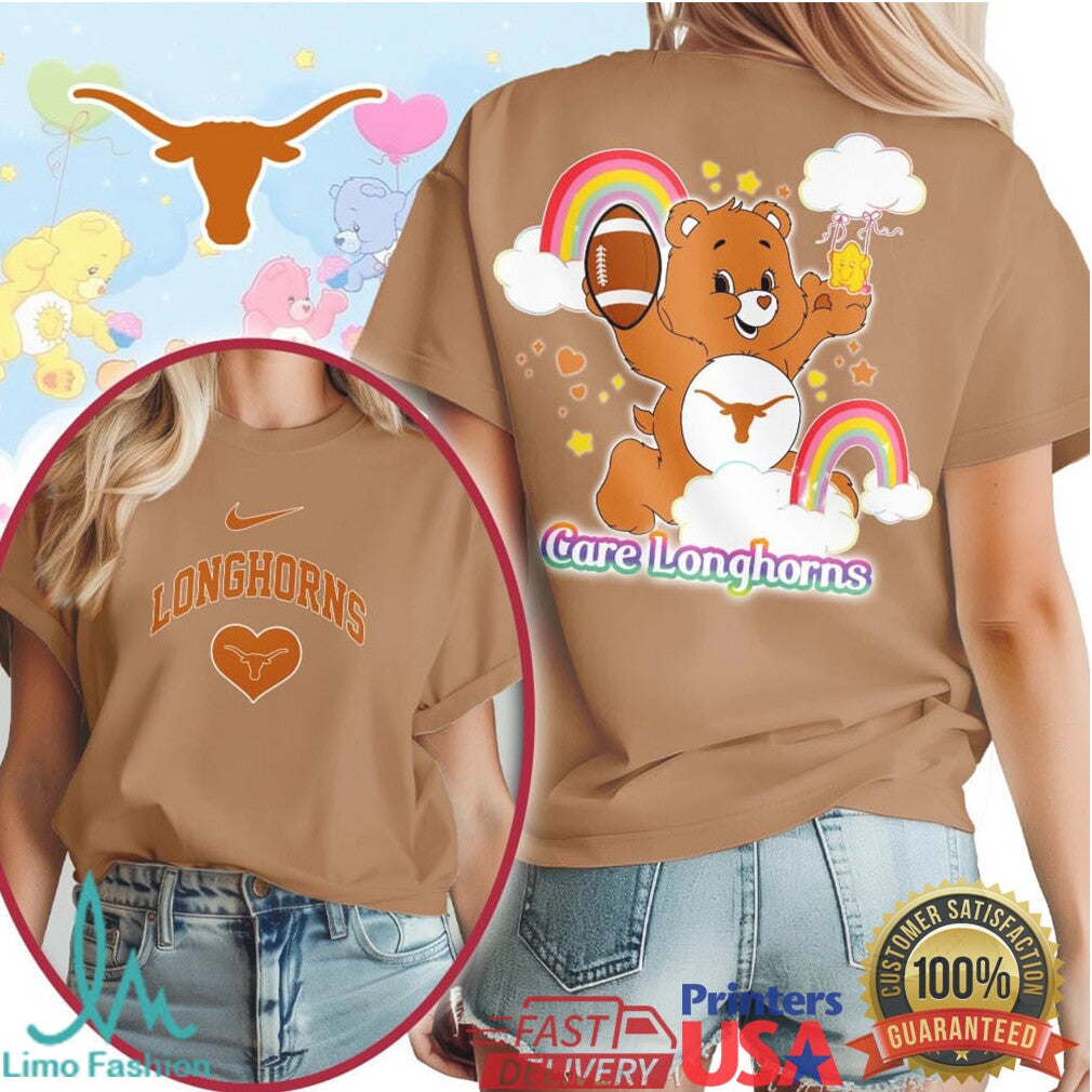 Care Longhorns University of Texas Care Bear Fan T Shirt