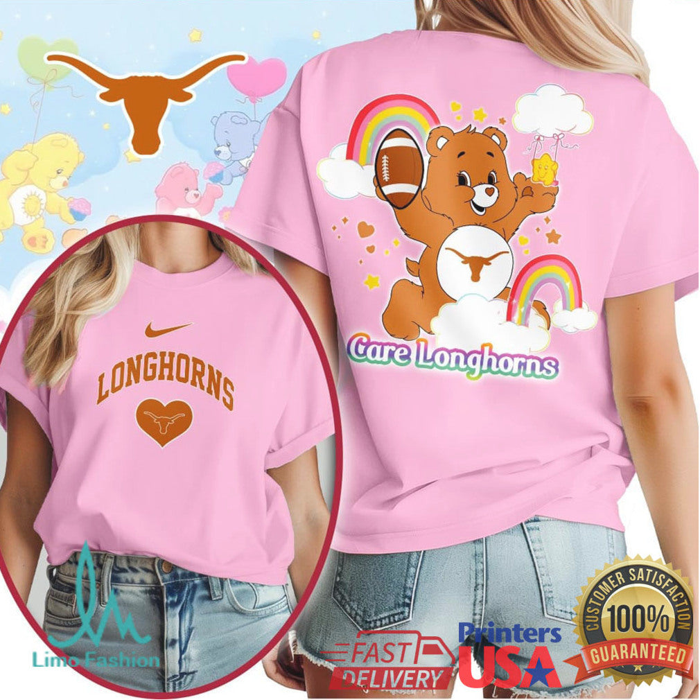 Care Longhorns University of Texas Care Bear Fan T Shirt