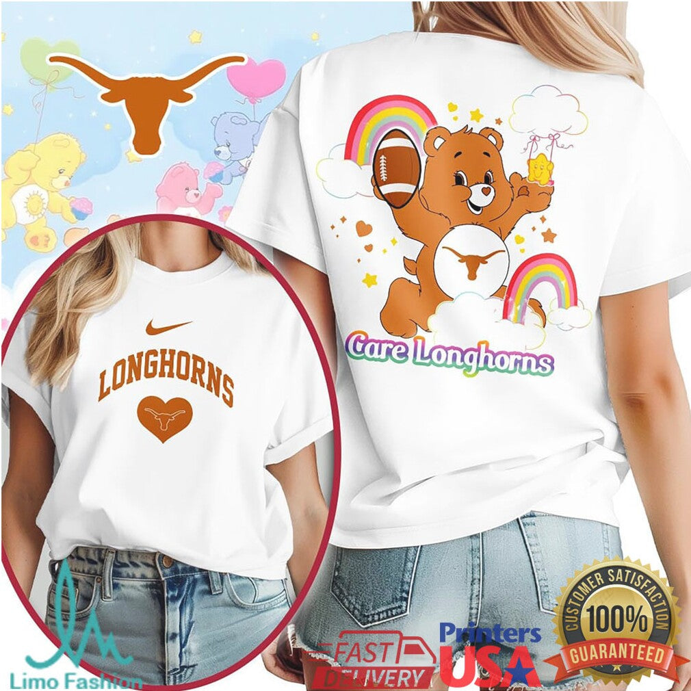 Care Longhorns University of Texas Care Bear Fan T Shirt