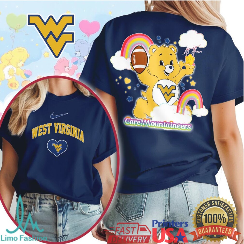 Care Mountaineers West Virginia University Care Bear T Shirt - Limotees LLC