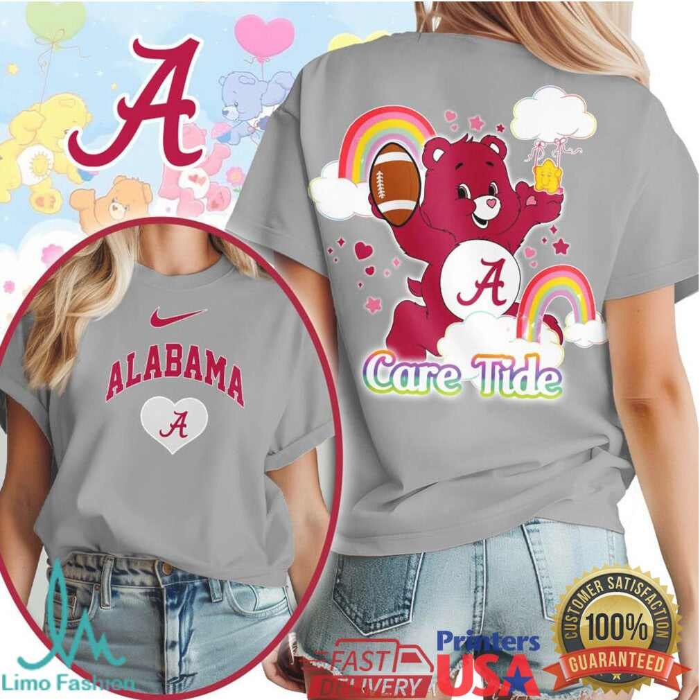 Care Tide Alabama Crimson Tide Football Bear T Shirt Game Day Apparel - Limotees LLC