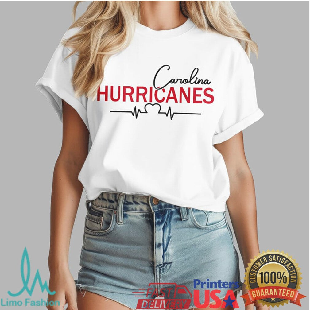 Carolina Hurricanes Nurse T Shirt Just A Nurse Who Loves Hurricanes Hockey - Limotees LLC