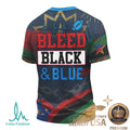 Carolina Juneteenth Freedom Runs Deep Bleed Black Blue T Shirt - Limotees LLC