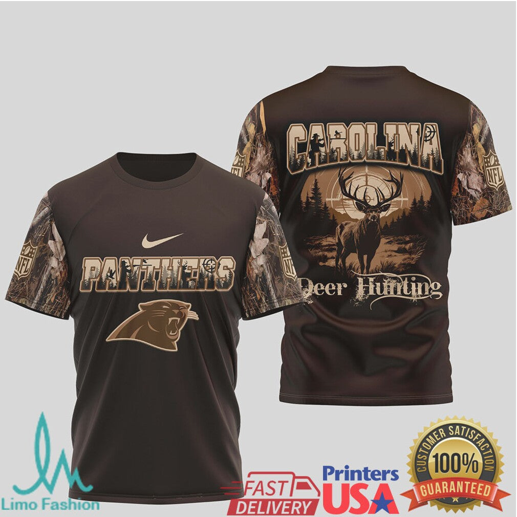 Carolina Panthers Deer Hunting Camo Tshirt - Limotees LLC