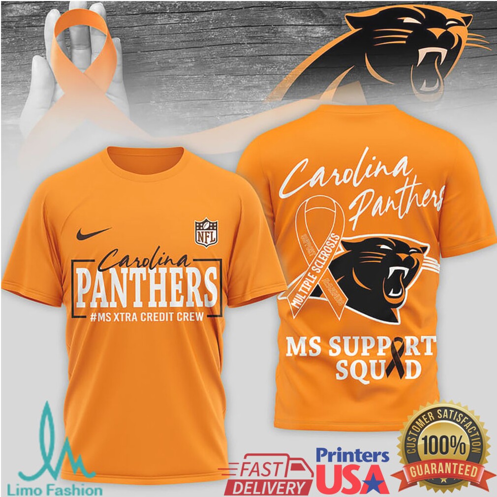 Carolina Panthers MS Support Squad Multiple Sclerosis Awareness T Shirt - Limotees LLC