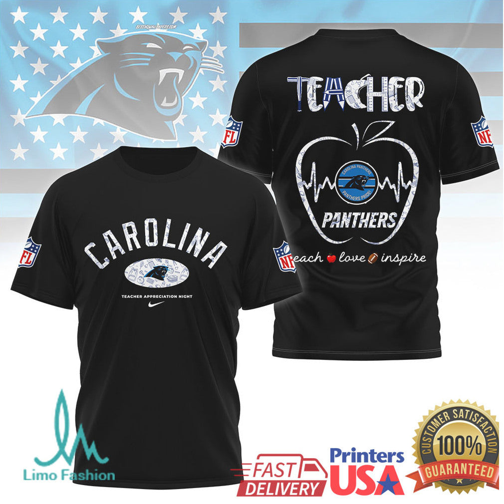 Carolina Panthers Nfl Teacher Appreciation Night Shirt - Limotees LLC