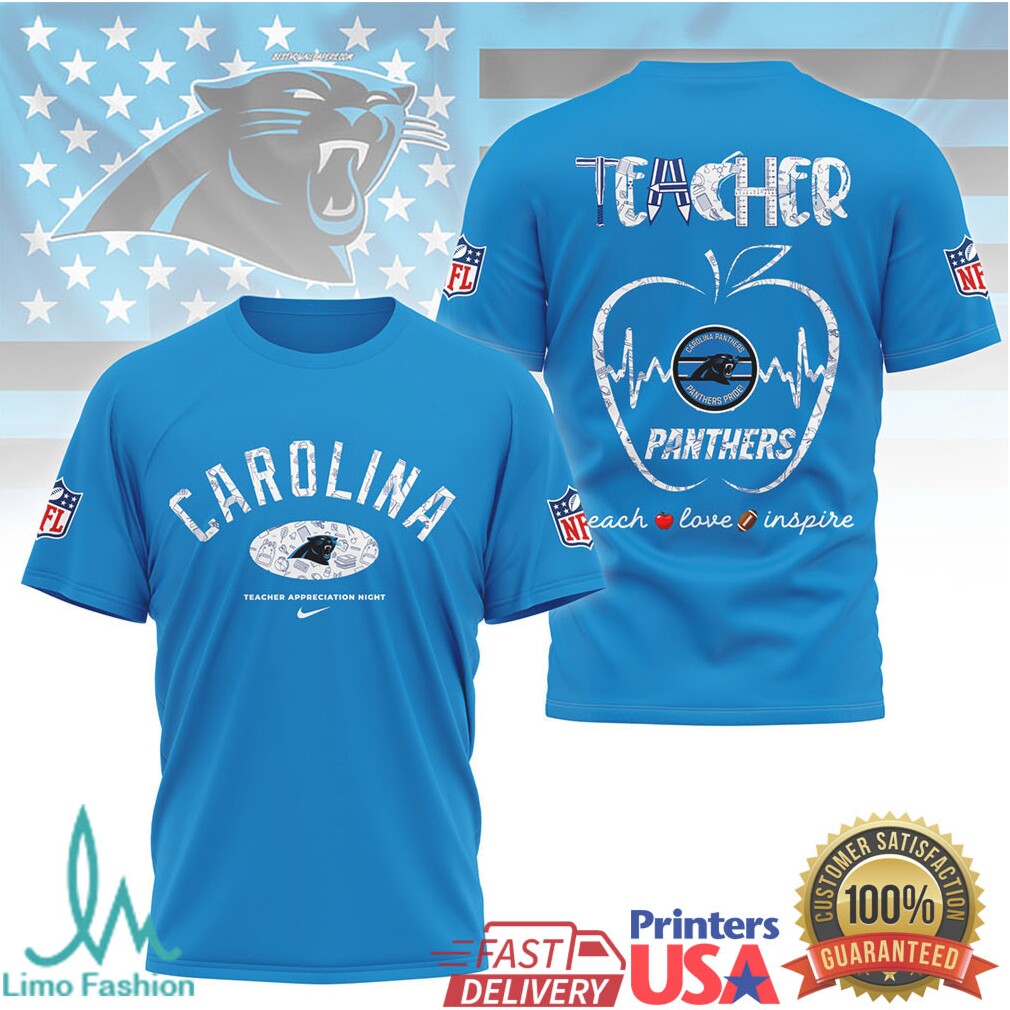 Carolina Panthers Nfl Teacher Appreciation Night Shirt - Limotees LLC