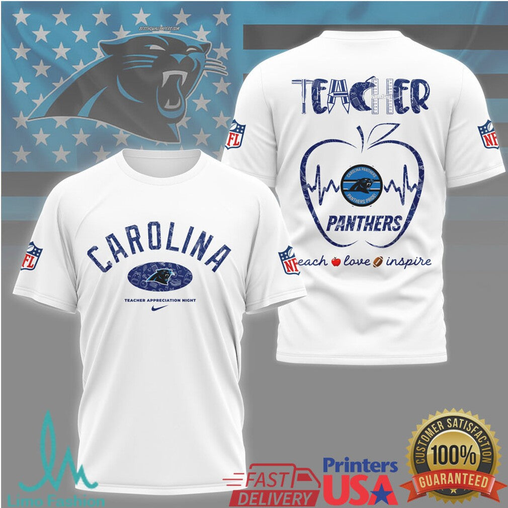 Carolina Panthers Nfl Teacher Appreciation Night Shirt - Limotees LLC