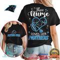 Carolina Panthers Nurse This Nurse Loves Her Panthers Shirt - Limotees LLC