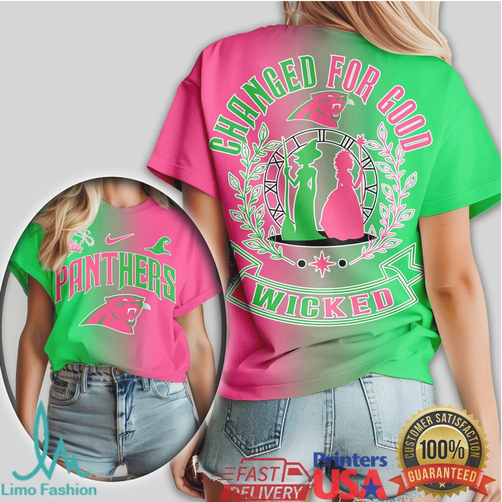 Carolina Panthers Official NFL Wicked Changed For Good Women Shirt - Limotees LLC