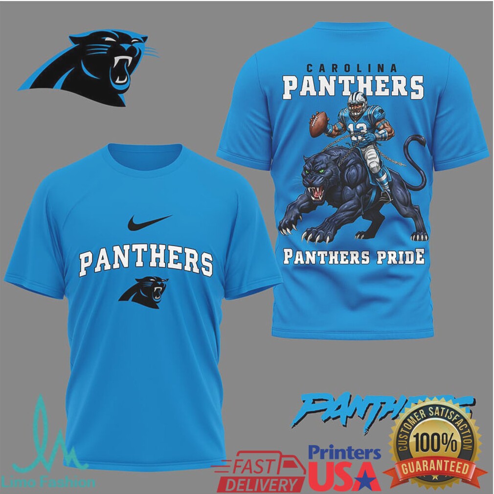 Carolina Panthers “Panthers Pride” Mascot Rider Football T Shirt