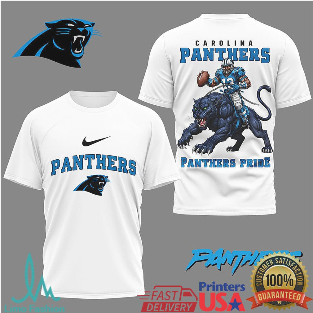 Carolina Panthers “Panthers Pride” Mascot Rider Football T Shirt