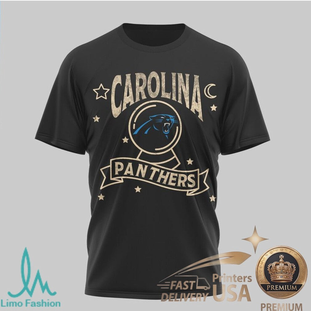 Carolina Panthers Tarot Card Graphic Vintage Football T Shirt - Limotees LLC
