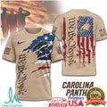 Carolina Panthers We The People American Flag Tactical Tee - Limotees LLC