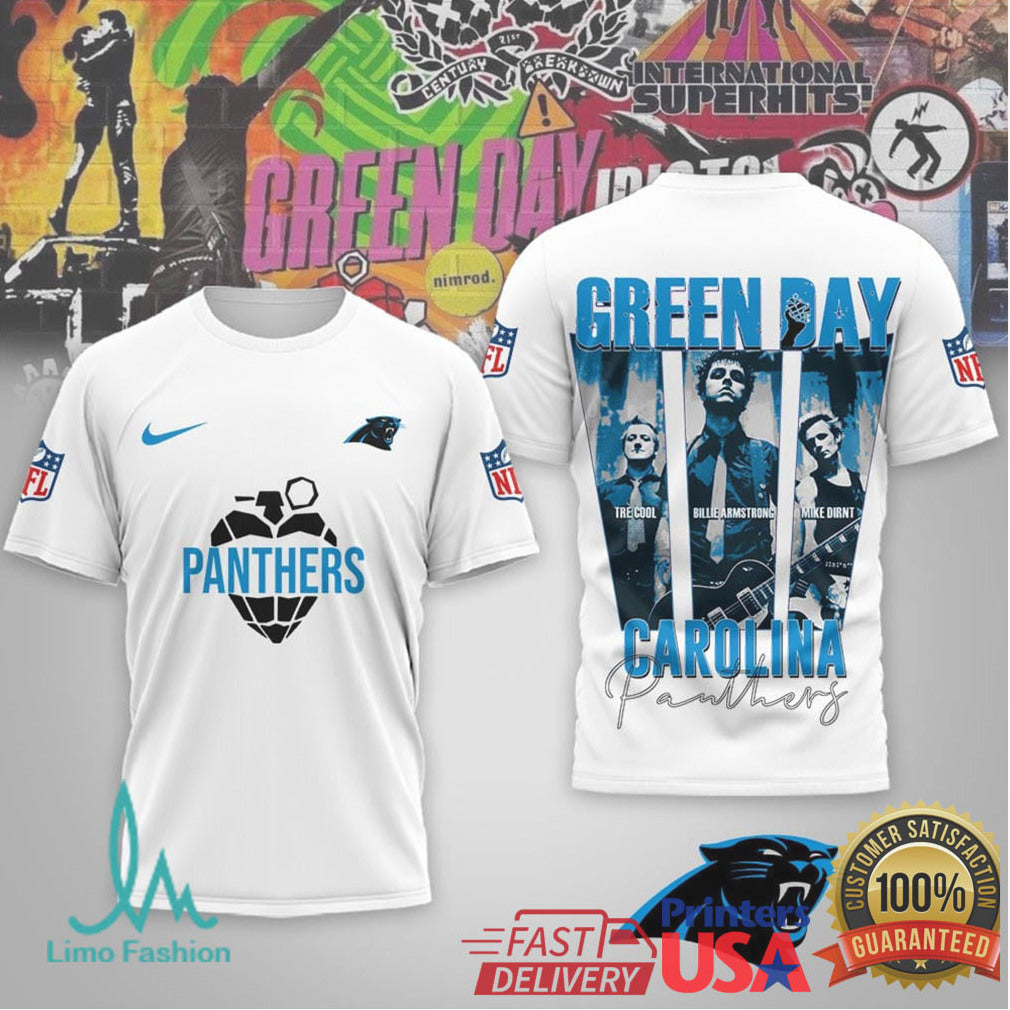 Carolina Panthers x Green Day Rock Tribute NFL Fan Gear - Limotees LLC