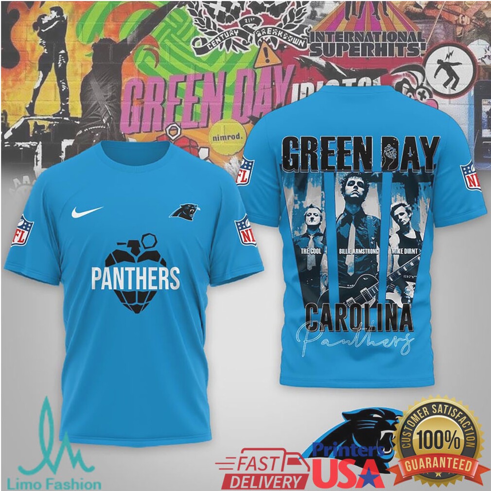 Carolina Panthers x Green Day Rock Tribute NFL Fan Gear - Limotees LLC