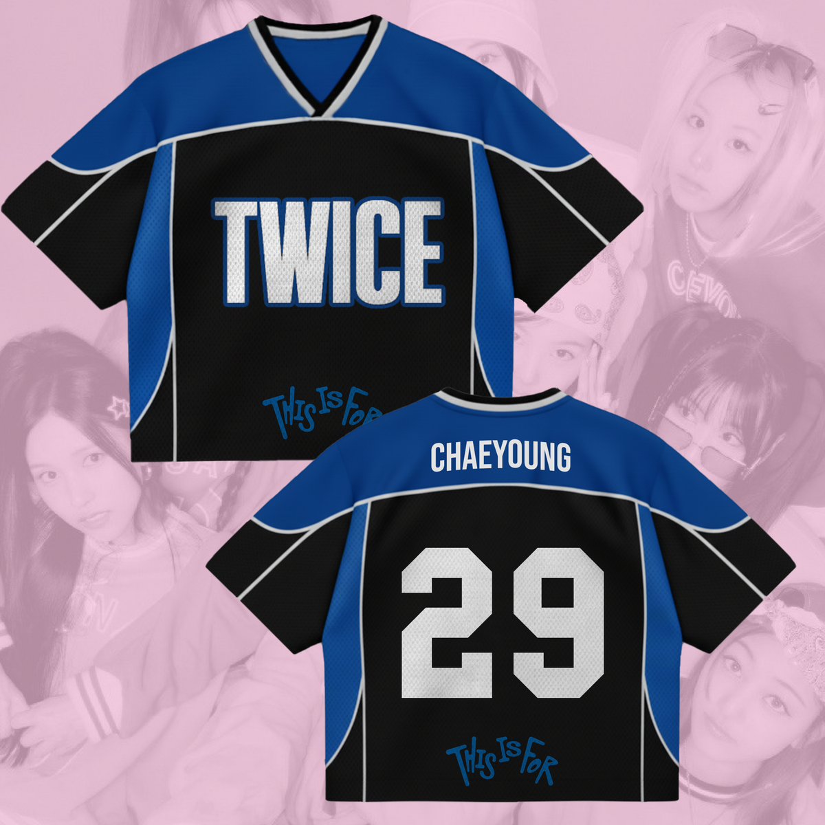 TWICE This Is For World Tour Jersey Beautiful Stage Fairy Mixed Mesh Jersey