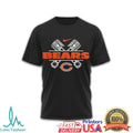 Chicago Bears Biker Style “Live to Ride” Motorcycle Graphic T Shirt - Limotees LLC